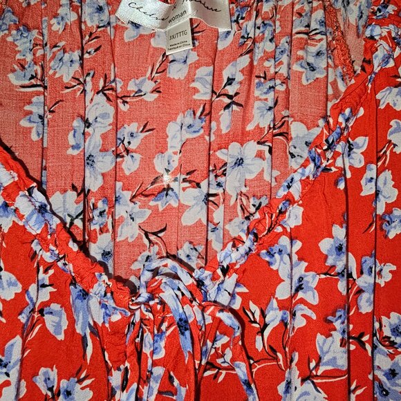 2 for 1 - Casual Tops (Red and Blue - Picture 2 of 8